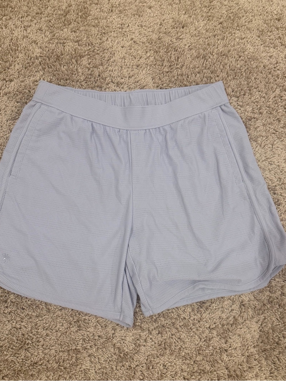 Athleta Girl Mesh Knit Athletic Running Shorts 🩶